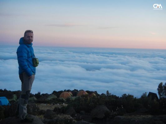 costin miu la Horombo Hut, 3800m, kilimanjaro