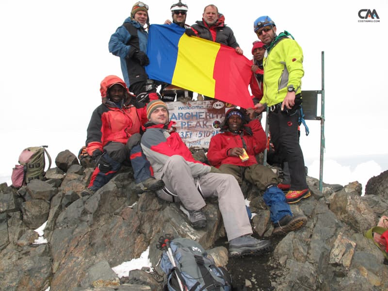 alpiniști români pe vârful lui rwenzori, uganda